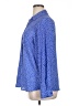 The Limited 100% Polyester Print Blue Long Sleeve Blouse Size XL - photo 5