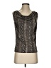 MICHAEL Michael Kors Silver Sleeveless T-Shirt Size P (petite) - photo 1