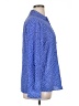 The Limited 100% Polyester Print Blue Long Sleeve Blouse Size XL - photo 4
