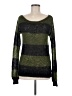 Pam & Gela Metallic Green Pullover Sweater Size M - photo 1