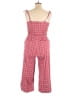 Madewell Plaid Red Jumpsuit Size XL - photo 2