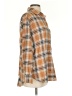 Gap 100% Cotton Plaid Brown Long Sleeve Button-Down Shirt Size S - photo 4