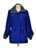 JM Collection 100% Polyester Polka Dots Blue Jacket Size S - photo 1