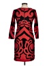 Just... Taylor Graphic Red Cocktail Dress Size 6 - photo 2