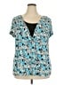 Studio 1940 Teal Short Sleeve Blouse Size 22 - 24 - photo 1