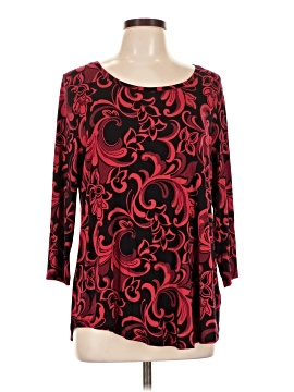 Jm Collection 3/4 Sleeve Blouse