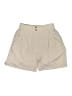 Shein 100% Polyester Solid Tan Khaki Shorts Size L - photo 1