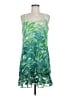 CAbi 100% Polyester Tropical Green Cocktail Dress Size M - photo 1
