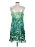 CAbi 100% Polyester Tropical Green Cocktail Dress Size M - photo 2