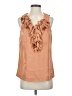 J.Crew 100% Silk Tan Sleeveless Silk Top Size 4 - photo 1
