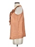 J.Crew 100% Silk Tan Sleeveless Silk Top Size 4 - photo 5