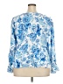 Unbranded 100% Polyester Blue 3/4 Sleeve Blouse Size XXL - photo 2