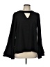 LoveRiche 100% Polyester Black Long Sleeve Blouse Size L - photo 1