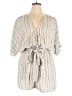 Cupshe 100% Rayon Stripes Gray Romper Size XL - photo 1