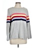 Charter Club Stripes Gray Pullover Sweater Size L - photo 1