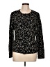 Talbots Polka Dots Black Pullover Sweater Size L - photo 1
