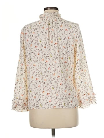 Rebecca Taylor Long Sleeve Silk Top (view 2)