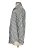 Siliteelon Stripes Silver Long Sleeve Button-Down Shirt Size XS - photo 5