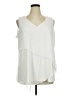 Nina Leonard Ivory Sleeveless Blouse Size 1X - photo 1