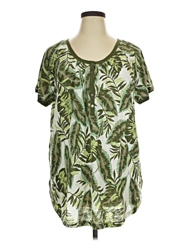 Woman Within Short Sleeve Blouse (view 1)