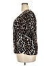 Style&Co Animal Print Brown Short Sleeve Blouse Size 2X - photo 5