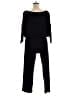 Go Couture Solid Black Jumpsuit Size XL - photo 2