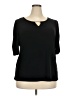 DressBarn Black 3/4 Sleeve Top Size 2X - photo 1