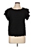 Shein Black Short Sleeve Blouse Size L - photo 1