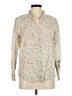 Faherty 100% Organic Cotton Paisley Ivory Long Sleeve Blouse Size M - photo 1