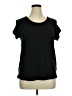 Max Studio Black Short Sleeve Top Size XL - photo 1