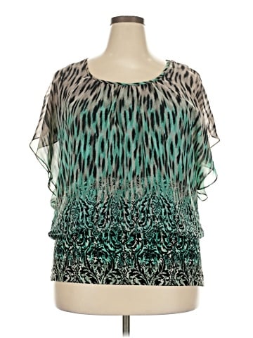 Style&Co Short Sleeve Blouse (view 1)