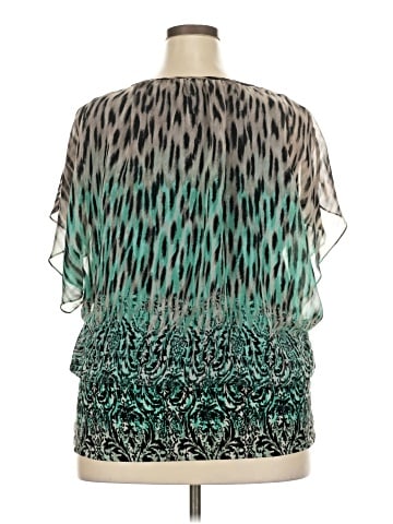 Style&Co Short Sleeve Blouse (view 2)