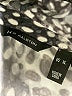 H By Halston Animal Print Silver Long Sleeve Blouse Size XL - photo 7