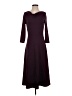 Lands' End Solid Burgundy Casual Dress Size XS - photo 1