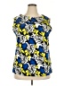 Rafaella 100% Cotton Blue Sleeveless Blouse Size 3X - photo 1