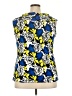 Rafaella 100% Cotton Blue Sleeveless Blouse Size 3X - photo 2