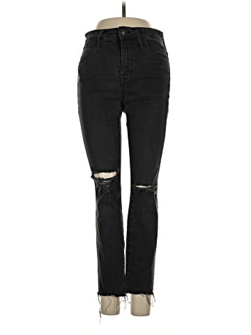 Madewell Petite Curvy High-Rise Skinny Jeans in Black Sea (view 1)