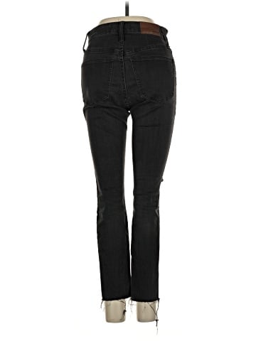 Madewell Petite Curvy High-Rise Skinny Jeans in Black Sea (view 2)