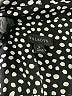 Talbots 100% Viscose Polka Dots Black Long Sleeve Blouse Size M - photo 7