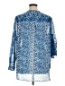 Clara Sun Woo 100% Polyester Animal Print Blue 3/4 Sleeve Blouse Size XL - photo 2