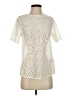 Banana Republic 100% Polyester Ivory Short Sleeve Top Size S - photo 1