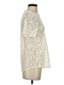 Banana Republic 100% Polyester Ivory Short Sleeve Top Size S - photo 4