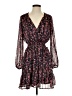 Aqua Floral Black Casual Dress Size S - photo 1