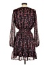 Aqua Floral Black Casual Dress Size S - photo 2