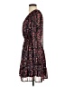 Aqua Floral Black Casual Dress Size S - photo 5