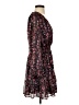 Aqua Floral Black Casual Dress Size S - photo 4