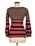 Free People Chevron-herringbone Brown Red Pullover Sweater Size M - photo 2