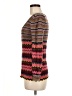 Free People Chevron-herringbone Brown Red Pullover Sweater Size M - photo 5