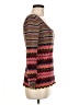 Free People Chevron-herringbone Brown Red Pullover Sweater Size M - photo 4
