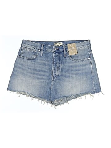 Madewell Relaxed Denim Shorts in Rosemount Wash: Destroyed Hem Edition (view 1)